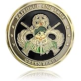 U.S. Army Special Forces Challenge Coin Faithful and True Green Beret Coin (Single Coin)