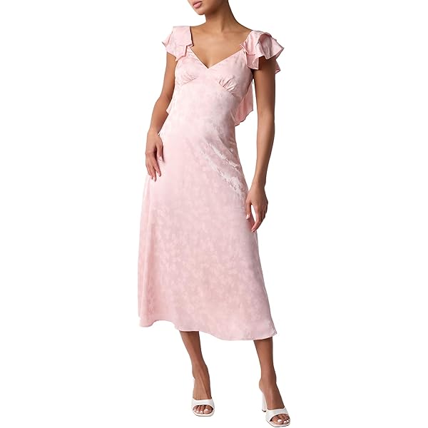 simple elegant wedding dresses near me Vintage Sleeved A-Line V-neck Satin Tea Length Wedding Dress, Diamond White / 6