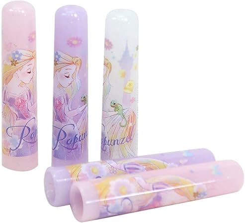 Amazon Co Jp 塔の上のラプンツェル 鉛筆キャップ えんぴつカバー 5本セット Withパスカル ディズニープリンセス おもちゃ