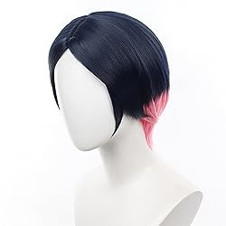 XiongXiongLe Valorant Clove Cosplay Wig Dark Blue