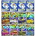 100 PCS Pokemon TCG Style Card HOLO EX FULL ART : 20 GX + 20 Mega + 1 Energy + 59 EX Arts
