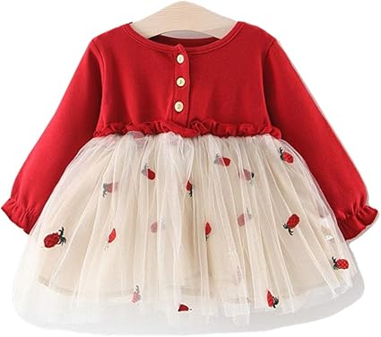 Amazon Fupuiv ベビー服 女の子 ワンピース 80 90 100 冬 こども