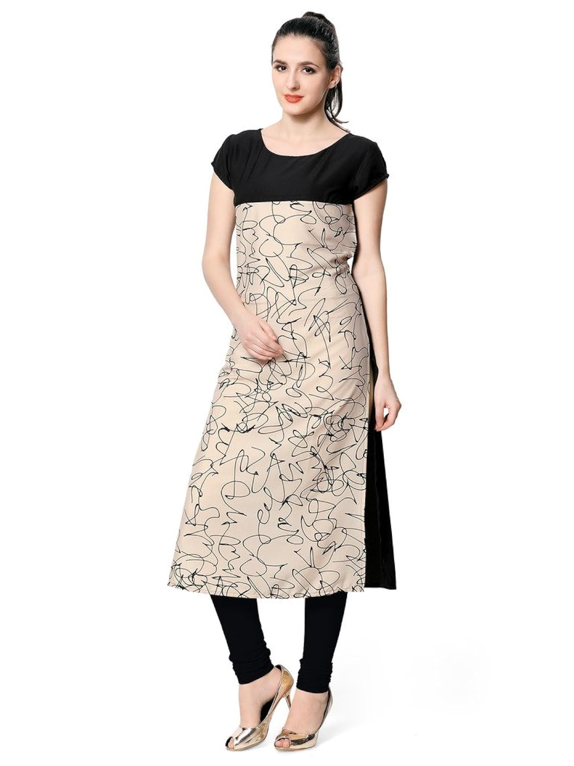 vaamsi crepe digital printed kurti