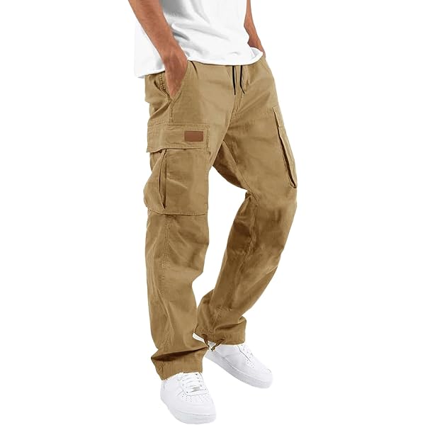 Pantalones De Carga Para Hombre Pierna Recta Slim Honduras