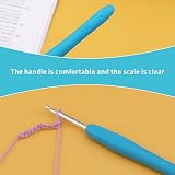 SUVSOON 5.5mm Ergonomic Soft Handle Crochet Hook Leather-Free Rubbery Grip view 5