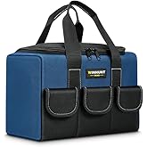 Large Tool Bag, 1680 Denier with 5 Exterior Pockets Electrician Tool Bag, Ideal for DIY Enthusiasts and Craftsmen Tool Bags f