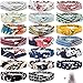 EAONE 16 Pcs Boho Headbands for Women, Fashion Headbands Floral Bandeau Headbands Elastic Hair Bands Criss Cross Twisted Head Wrap with 1PC Pouch Bag