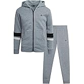 RBX Active Boys Pants Set - 2 Piece Soft Fleece Boys Zip Up Hoodie and Jogger Sweatpants with Pockets Athletic Set (2T-12)