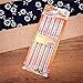 10 Pcs (5 Pairs) High Quality Rose Design Silver Stainless Steel Chopsticks