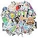 Rick and Morty Laptop Stickers Waterproof Skateboard Pad Macbook Car Snowboard Bicycle Luggage Decor (135PCS)