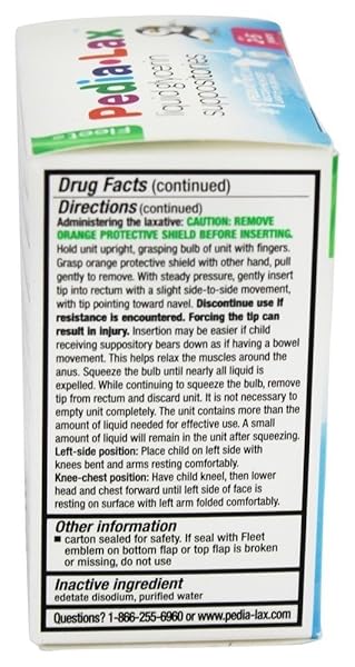 PEDIA-LAX ENEMA – 2.25 OZ – 6 CT