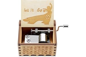 Hefonti Let It Go Music Box - Frozen Gift for Daughter Wife Girlfriend Sister Hand Crank Musical Box Plays Let It Go