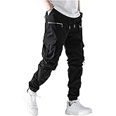 GORGLITTER Men's Cargo Joggers Track Pant Casual Techwear Workout Streetwear Hiking Outdoor Sweatpants Trousers