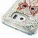 Urberry Galaxy S6 Case, Soft Cute Design Liquid Case, Bling Glitter Case for Samsung Galaxy S6 with a Screen Protector (Owl)