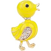 Animal brooch Women's Fashion Unique Crystal Rhinestone Vintage Enamel Lapel Safety Pin, Clothing Jewelry Clothing Backpack Jacket Hat Decoration DIY