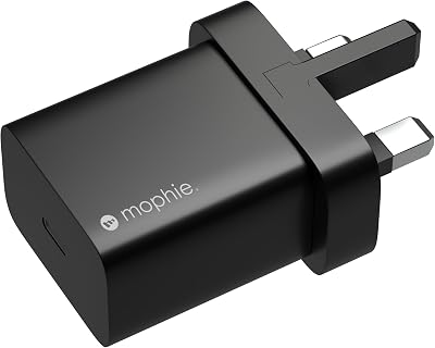 ZAGG mophie 20W Fast Charging Wall Adapter USB-C for Smartphones UK Black