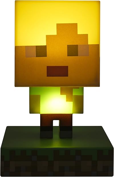 Paladone Minecraft Alex Icon Light Officially Licensed Gift 11cm Battery Powered