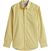 TOMMY HILFIGER Men's Signature Long Sleeve Casual Button Down Shirt in Regular Fit 2025 Collection
