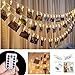 Ablest Set of 40 LED Photo Clip Clothespin Fairy String Lights (Warm White) - for Photos Cards and Artwork