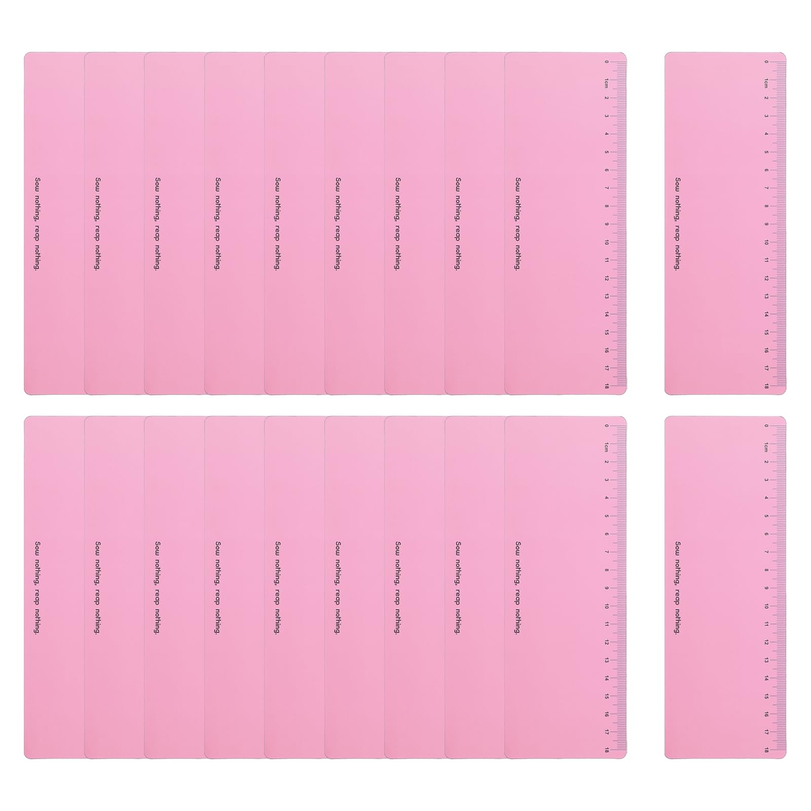 PATIKIL Guided Reading Strips, 20pcs Highlight Colored Overlay Bookmark Reading Tracking Ruler Teacher Teaching Supplies for Classroom, Pink