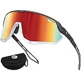 BIRCEN Mens Sports Baseball Sunglasses: TR90 Lightweight Cycling Glasses Wrap Around Running Glasses for Outdoor MTB Bike