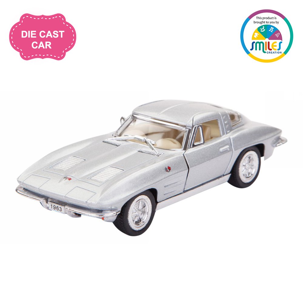 Kinsmart Pull Back Action 1963 Corvette Sting Ray Car