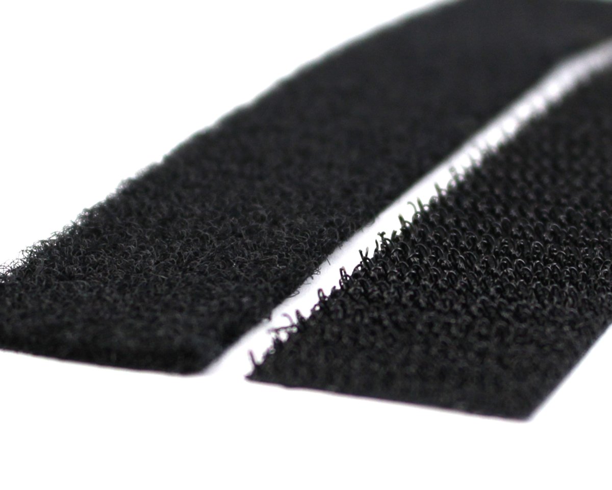 Sticky Back Tape Adhesive Hook Loop 15'X1" Black Velcro Brand