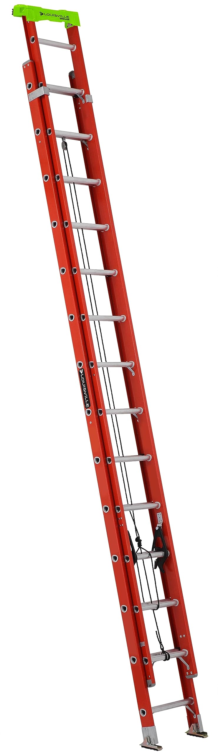 Photo 1 of **MAJOR DAMAGE. SELLING FOR PARTS**Louisville Ladder 20-foot Fiberglass Extension Ladder, 300-Pound Load Capacity, Type IA, L-3022-28PT