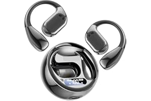 NJCMJO AI Languages Translator Earbuds,Translation Earbuds Real Time Translating Headphones Over The Ear Buds,Audifonos Traductores Inglés español,Bone Conduction Business Bluetooth Earbuds,Black