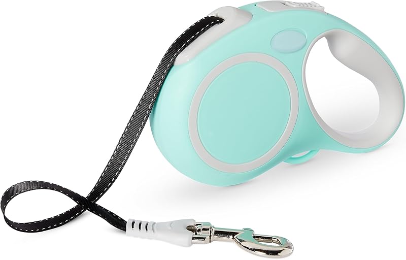 Retractable Dog Leash, Reflective with Ergonomic Handle, Large