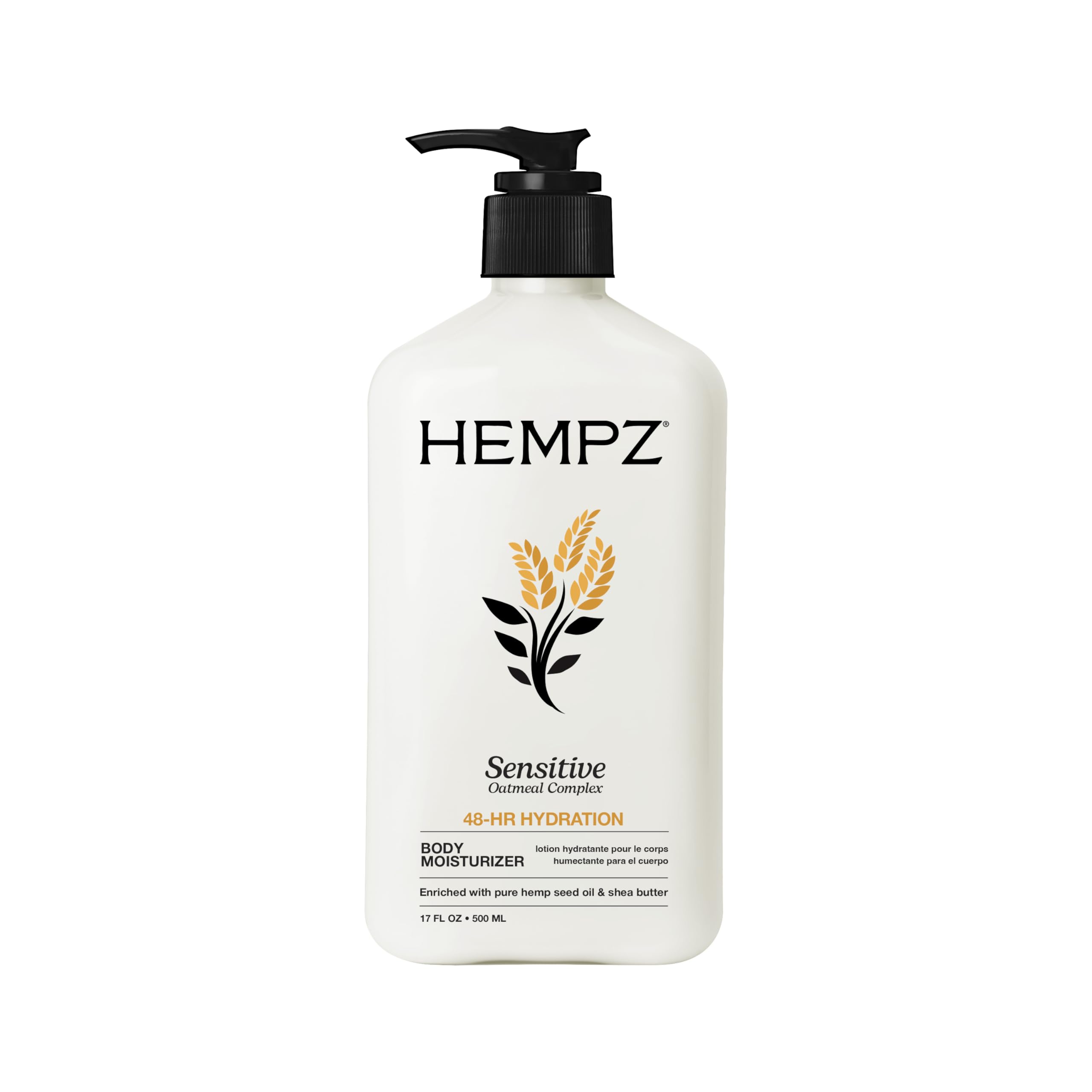 Hempz Sensitive Skin Herbal Body Moisturizer For Unisex 17 oz Moisturizer