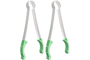 Matyz 2-PACK Baby Bottle Tongs with Non-Detachable Silicone Tips (Green, 2 PCS), Non-Slip Grip, BPA-Free, Compact and Lightweight, Multipurpose for Bottle-Nipples or Pacifiers
