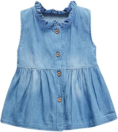 baby girl denim button up shirt