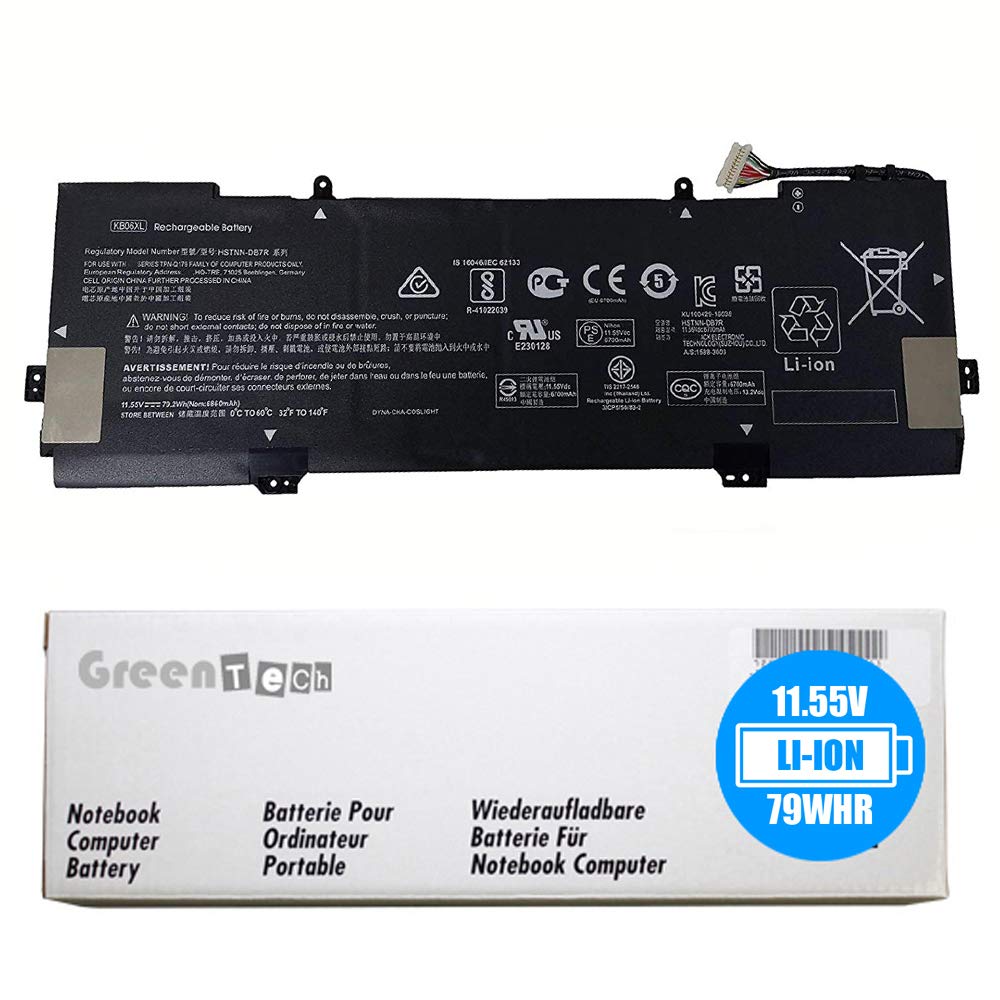 GreenTech New KB06XL Replacement Battery for HP Spectre X360 15-BL000, Spectre X360 15-BL100, Spectr
