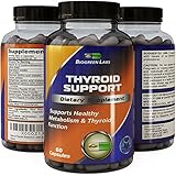Natural Thyroid Support Dietary Supplement Improve Thyroid Function Powerful Antioxidant Increase Energy Reduce Fatigue Support Immune System Boost Metabolism for Women & Men by Biogreen Labs