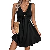 Acelitt Womens Casual Summer Sleeveless Dress, S-XXL