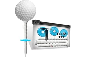 YATTA Golf Telos Premium Golf Tees, Adjustable & Durable Golf Tees, Tee Off with Greater Consistency and Shoot Better Scores