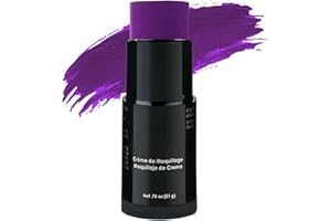 ROSARDEN Purple Face Paint, Eye Black Stick Baseball, Eye Black Stick, Eye Black Stick for Sports, Cream Stick Eyeblack, Baseball Face Paint Stick, Black Under Eye Paint for Sports, Colored Eye Black Softball