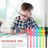 OFFCUP Invisible Ink Pen 7pcs UV Light Secret Message Spy Pens Set view 7