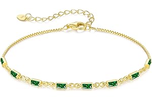 CDE Mother's Day Gifts 925 Sterling Silver Birthstone Bracelets for Women Infinity Symbol Dainty Simple Women Charm Link Bracelet Birthday Jewelry Christmas Anniversary Graduation Gifts for Her Girls Mom Wife