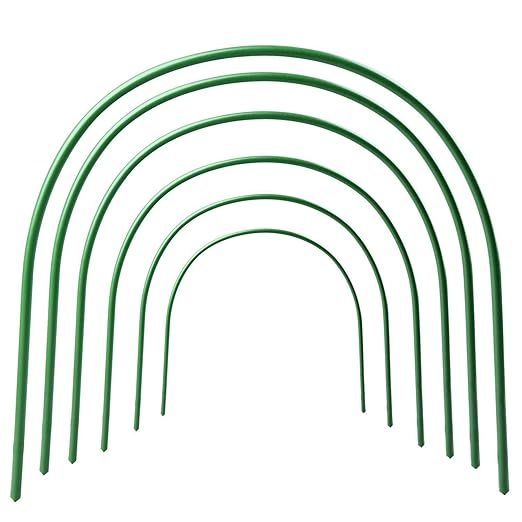 6 pcs Garden Tunnel Cloche,PE Grow Tunnel, tunnel cloche hoops,Mini