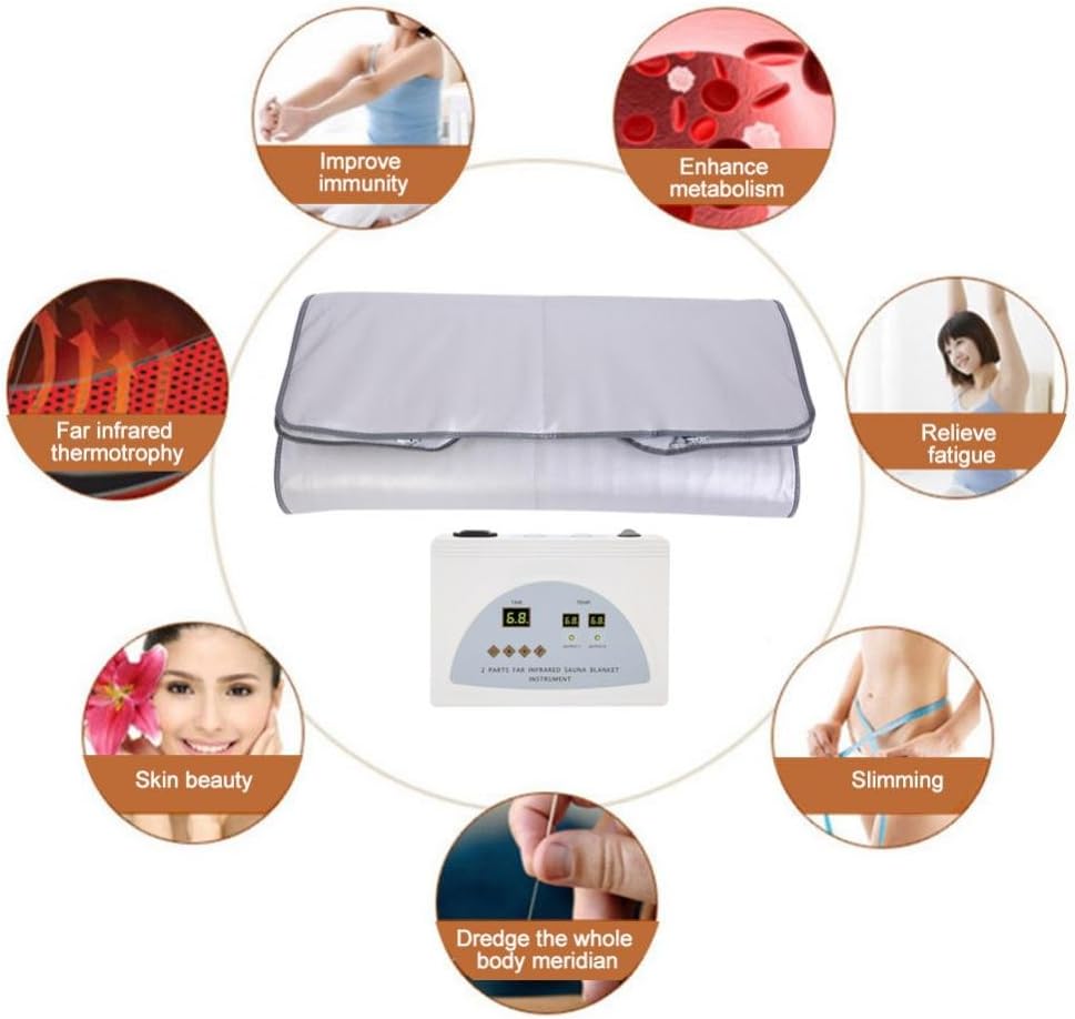 Cocoarm Portable Steam Sauna Spa Folding Tent Body Shaper Sauna Slimming Blanket Detox Therapy Machine Infrared Blanket (06): Garden & Outdoor