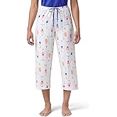 HUE Women's Summer Vacation Pajama Separates, Soft, Whimsical Print Pjs with Tropical Beach Themes, Flip Flops, Cocktails