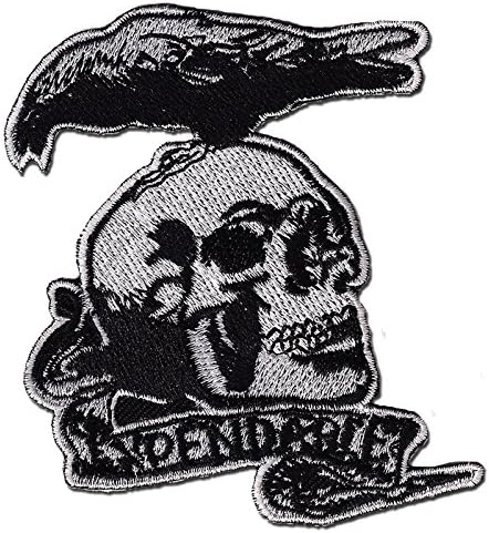 THE EXPENDABLE Skull Crow Moive Logo Jacket T Shirt Patch Sew Iron on Applique Embroidered Symbol Badge Cloth Sign Costume By Prinya Shop
