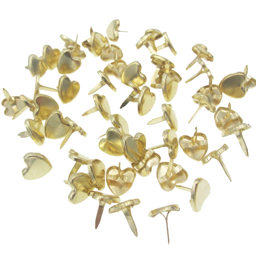 Paper Fasteners Metal Brads for Arts Scrapbooking Crafts DIY, 500 Pcs