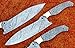 Handmade Damascus Steel Chef Kitchen Knife Blank Blade Professional Full Tang Fire Storm Pattern 12.50 Inches JNR5053