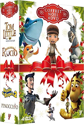 Noël Enfants : Festin De Requin 2 + Pinocchio + Tom Little Et Le Miroir Magique + Les Folles Aventures De Rucio - Pack