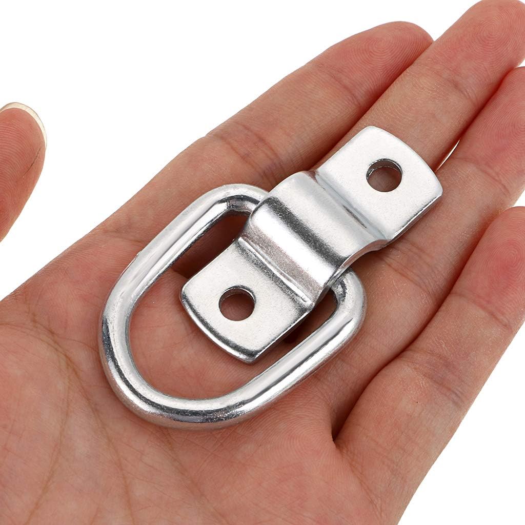 Sumnacon 6 Pcs D Ring Tie Down Cargo Lashing Rings Trailer Anchor Piont ...