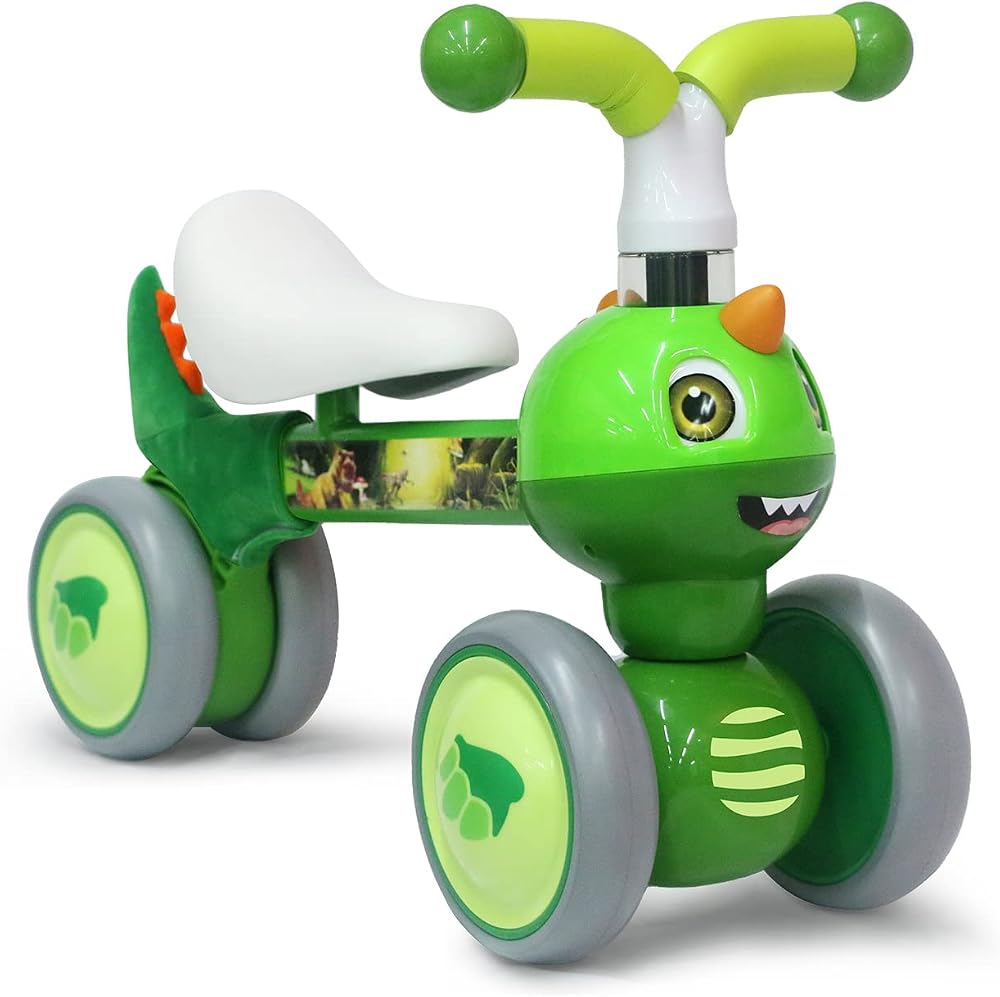 XIAPIA Baby Balance Bike Dinosaur 10 36 Months Safe 1 2 3 Years Old