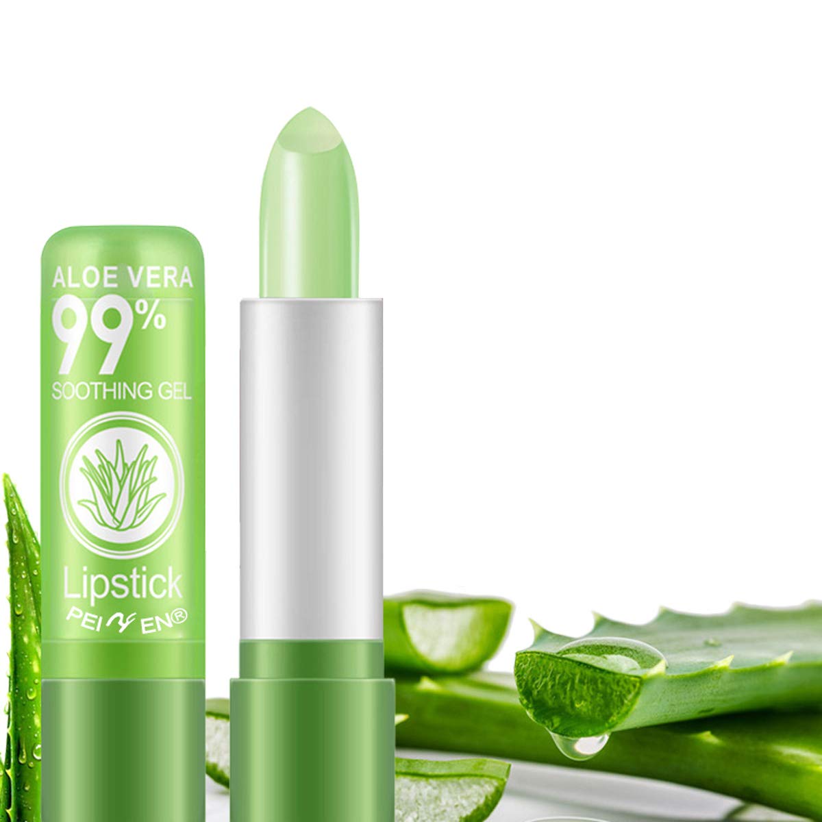 PRETTY MOISTURISING TWIN PACK LIP BALM WITH ALOE VERA PROTECT DRY CHAPPED LIPS 5031413982312